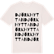 Vintage White t-shirt med Djörkhyttan ordlek t-shirt