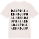 Vintage White t-shirt med Djupdalarna ordlek t-shirt