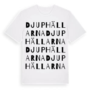 Djuphällarna ordlek t-shirt – ekologisk bomull t-shirt från Pinshirt