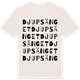 Vintage White t-shirt med Djupsänget ordlek t-shirt
