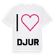 Jag älskar Djur t-shirt stort tryck