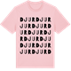 Pink Cotton t-shirt med Djur ordlek t-shirt