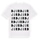 White t-shirt med Djur ordlek t-shirt