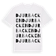 White t-shirt med Djurbacken ordlek t-shirt