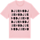 Pink Cotton t-shirt med Djurmo ordlek t-shirt