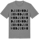 Mid Heather Gray t-shirt med Djurmo ordlek t-shirt