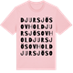 Pink Cotton t-shirt med Djursjö sovhol ordlek t-shirt