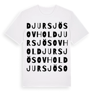 Djursjö sovhol ordlek t-shirt – ekologisk bomull t-shirt från Pinshirt
