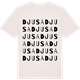 Vintage White t-shirt med Djusa ordlek t-shirt