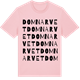 Pink Cotton t-shirt med Domnarvet ordlek t-shirt