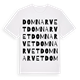 White t-shirt med Domnarvet ordlek t-shirt