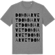 Mid Heather Gray t-shirt med Domnarvet ordlek t-shirt