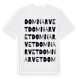 White t-shirt med Domnarvet ordlek t-shirt