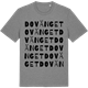 Mid Heather Gray t-shirt med Dovänget ordlek t-shirt