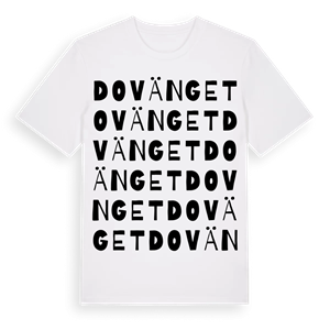 Dovänget ordlek t-shirt – ekologisk bomull t-shirt från Pinshirt
