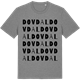 Mid Heather Gray t-shirt med Dovdal ordlek t-shirt