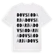 White t-shirt med Dovsbodarna ordlek t-shirt