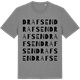 Mid Heather Gray t-shirt med Drafsen ordlek t-shirt