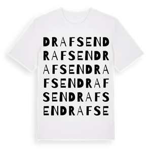 Drafsen ordlek t-shirt – ekologisk bomull t-shirt från Pinshirt