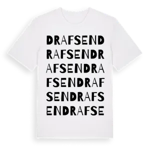 Drafsen ordlek t-shirt – ekologisk bomull t-shirt från Pinshirt