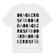 White t-shirt med Dragbergsfäbodarna ordlek t-shirt