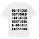 White t-shirt med Dragbergsstugorna ordlek t-shirt