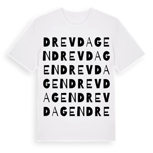 Drevdagen ordlek t-shirt – ekologisk bomull t-shirt från Pinshirt