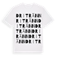 White t-shirt med Dritränn ordlek t-shirt