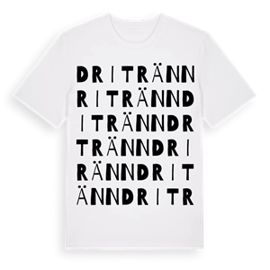Dritränn ordlek t-shirt – ekologisk bomull t-shirt från Pinshirt