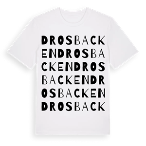 Drosbacken ordlek t-shirt – ekologisk bomull t-shirt från Pinshirt