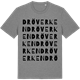 Mid Heather Gray t-shirt med Dröverken ordlek t-shirt