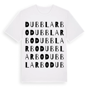 Dubblarbo ordlek t-shirt – ekologisk bomull t-shirt från Pinshirt