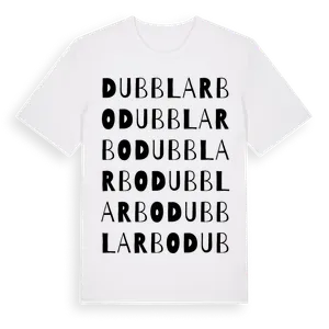 Dubblarbo ordlek t-shirt – ekologisk bomull t-shirt från Pinshirt