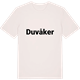 Vintage White t-shirt med Duvåker fetstil t-shirt