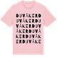 Pink Cotton t-shirt med Duvåker ordlek t-shirt