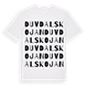 Duvdalskojan ordlek t-shirt