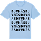 Blue Soul t-shirt med Duvnäs ordlek t-shirt