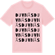 Pink Cotton t-shirt med Duvnäs ordlek t-shirt