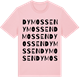 Pink Cotton t-shirt med Dymossen ordlek t-shirt