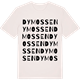 Vintage White t-shirt med Dymossen ordlek t-shirt