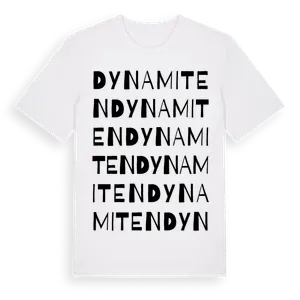 Dynamiten ordlek t-shirt – ekologisk bomull t-shirt från Pinshirt