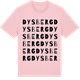 Pink Cotton t-shirt med Dysberg ordlek t-shirt