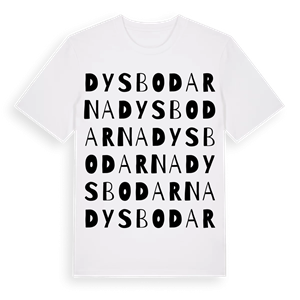 Dysbodarna ordlek t-shirt – ekologisk bomull t-shirt från Pinshirt
