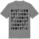 Mid Heather Gray t-shirt med Dystamn ordlek t-shirt