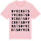 Pink Cotton t-shirt med Dyvernäs ordlek t-shirt