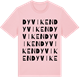 Pink Cotton t-shirt med Dyviken ordlek t-shirt