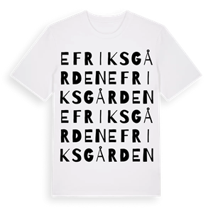 Efriksgården ordlek t-shirt – ekologisk bomull t-shirt från Pinshirt