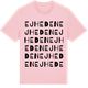 Pink Cotton t-shirt med Ejheden ordlek t-shirt