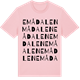 Pink Cotton t-shirt med Emådalen ordlek t-shirt