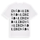 White t-shirt med Emådalen ordlek t-shirt
